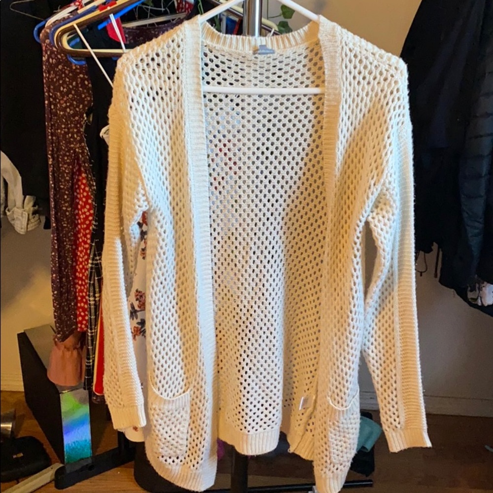 Cream cardigan!